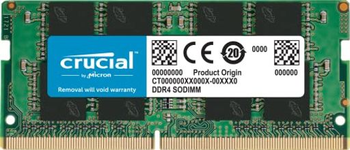 CRUCIAL m[gPCp݃ 16GB(16GBX1) DDR4 3200MT/S(PC4-25600) CL22 SODIMM 260PIN CT16G4SFRA32A