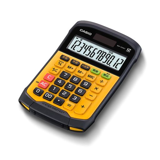 カシオ防水・防塵電卓ミニジャストタイプ12桁WM-320MT-N カシオ防水・防塵電卓ミニジャストタイプ12桁WM-320MT-N