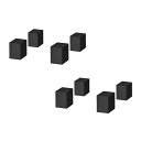 ハヤミ工産スピーカースタンドブロック型ス8個1組ブラックSB-942(2)