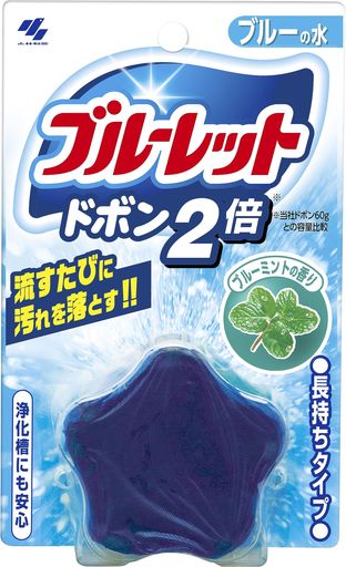 ブルーレットドボン ドボン2倍 トイレタンク洗浄剤 ブルーミント120G(3)