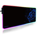 EXCOVIP 大きなRGBマウスパッドコンピュータキーボードパッドBLUE LEOPARDマウスパッドゲーマー向けに最適化された高性能マウスパッド80 * 30 * 0.4CM (RGB 青いヒョウ)...(2)