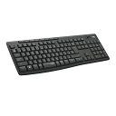 ロジクール ワイヤレスキーボード K295GP 静音 耐水 キーボード 無線 UNIFYING K295 WINDOWS CHROME グラファイト(2)