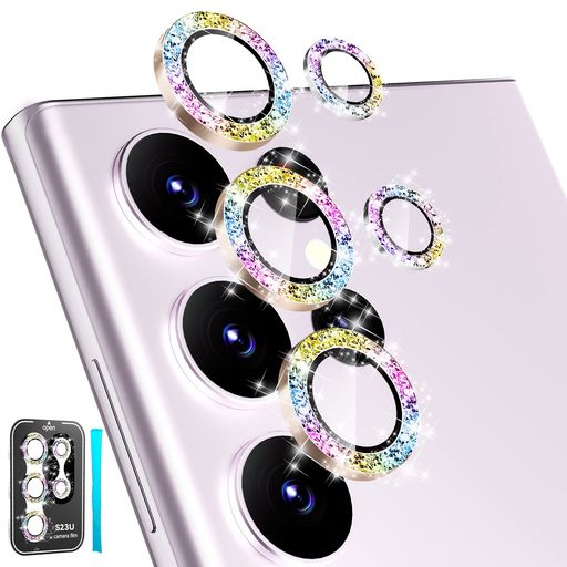 【互換性】CLOUDVALLEY リアカメラレンズカバーは9H強化ガラスとプレミアムアルミニウムで作られ、SAMSUNG GALAXY S23 ULTRA 2023用にデザインされています。(GALAXY S22 ULTRA / GALAXY S21 ULTRAには対応していません) 【日常保護】アルミニウム合金と強化ガラスの組み合わせにより、携帯電話のレンズはより強くスタイリッシュになります。また、キーや他の鋭い物からの傷を防ぎます。 【HD保持】内蔵のブラックナイトサークルデザインにより、フラッシュ写真からの光を消し、写真や動画のオリジナルHD効果を本当に発揮します。夜間でも画質は影響されません。 【簡単な取り付け】SAMSUNG GALAXY S23 ULTRAカメラレンズプロテクター用の取り付けプレートと取り外しツールが用意されています。泡のない取り付けのために、取り付け手順に従ってください。取り付けの経験がない場合でも簡単に行うことができます。(注意: クリーニング後には数分間アルコールが揮発するのを待ってから取り付けてください。