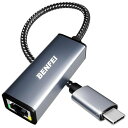 BENFEI有線LANアダプタUSB-C-イーサネットアダプター、USBType-C(Thunderbolt3/4)-10/100/1000Mbps高速RJ45ギガビットイーサネットLANネットワークアダプターiPhone