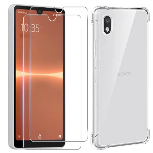 対応XperiaAceIIISO-53CSOG08フイルム(2枚入り)+ケースXperiaAce3ガラスフイルム液晶保護フィルム強化..
