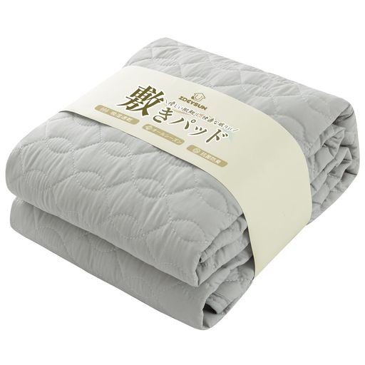 Zdeysun敷きパッドセミダブルTEIJIN(帝人)マイティトップII中綿洗えるベッドパッドオールシーズンさわやか抗菌防臭防ダニ加工敷布団でもマットレスでも使える四隅にゴム付きシーツパッド…