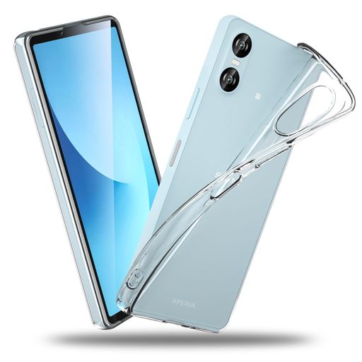 Rakuten - SONYXperia10VI用ケースクリア薄型SO-52EカバーSOG14ケースドイツバイエル製TPU素材耐衝撃全透明黄変防止レンズ保護「ストラップホール付き」エクスペリア10VI用カバークリスタル・クリア