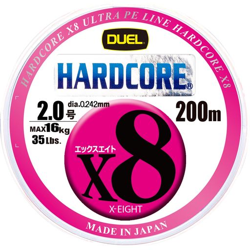 DUEL (ǥ奨) PE饤  HARDCORE X8  饤 饤  ⶯ ⴶ  2.0 200M 5...