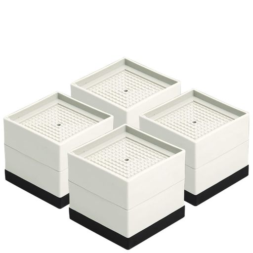 Rakuten - Boomzone4個セット高さを上げる高さ調整机こたつベッド脚継ぎ足しテーブル脚台2段階調整耐荷重1000kgベッドの高さ調節が簡単にできるベッドの高さをあげる足(4-7.5cmベージュ4個セット)