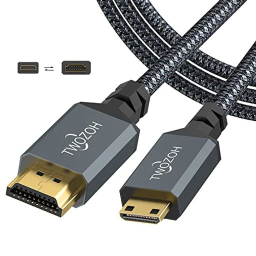 TWOZOH MINI HDMI TO HDMI֥ 7.5M 4K 60HZ UHD MINI-HDMI-HDMIѴ֥...