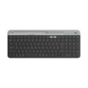 LOGICOOL(ロジクール)静音BLUETOOTHワイヤレスキーボードK580GRグラファイト超薄型小型UNIFYING薄型テンキー無線WINDOWSMACIPADIOSANDROIDCHROMESURFACE(2)