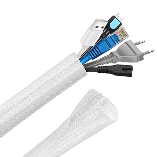 HOCERLUケーブル収納スリーブ長さ約6M直径13MM編組ケーブルカバー、家庭用/オフィス用コードオーガナイ..