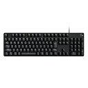 LOGICOOL G ゲーミングキーボード G413SE 有線 タクタイル 確かな打鍵感 日本語配列 高耐久性 PTB キーキャップ ゲーミング キーボード メカニカルキーボード G413 PC WINDOW MAC CHROME(2)