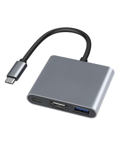 USBTypeCtoHDMI3in1USBCハブ[4K解像度HDMIポート+USB3.0ポート+PDタイプC急速充電ポート]USBタイプc変換アダプタニンテンドースイッチ、MacBookAir/Pro、iPad