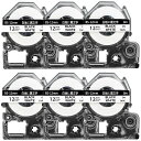 テプラ12MM白互換キングジムテプラテープSS12KテプラPROカートリッジ12ミリ白地黒文字