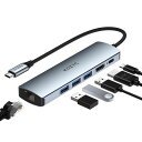 USB C ハブ マルチポート アダプター、KOZYC 6 IN 1 USB C - HDMI ドック、HDMI 2.0 1 つ、1GBPS RJ45 イーサネット、USB 3.0 3 つ、100W PD MACBOOK(2)