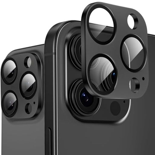 PODICKカメラフィルムIPHONE16PRO/16PROMAX用カメラ保護レンズフィルムアイフォン16プロ/16プロマックス対応カメラカバー全面保護9H強化ガラスアルミ合金耐衝撃キズ防止高透過率黒縁取り