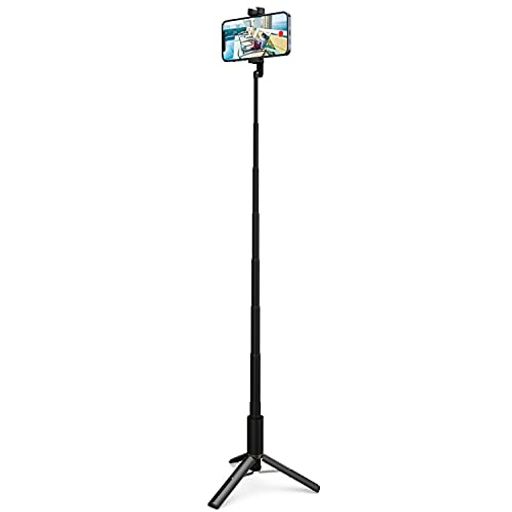 エレコム 三脚 自撮り棒 【 スマホ用 】 2way ホルダー一体型 アクセサリーシュー付 ブラック P-STSRS02ITABK
