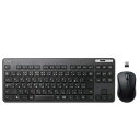 エレコム キーボード ワイヤレス (レシーバー付属) メンブレン 薄型 コンパクトキーボード マウス付 ブラック TK-FDM109MBK