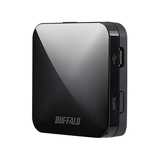 BUFFALO(バッファロー)USB無線LAN親機11ac/n/a/g/b433/150Mbpsトラベルルーターsingle_bandブラックWMR-433W2-BK【iPhone13メーカー動作確認済み】