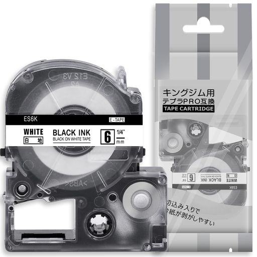 1 6MM Ϲʸ ES6K ȸߴΤ 󥰥 ƥץ ơ ȥå ƥץPRO KINGJIM TEPRA (...