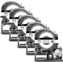 18mm白地黒文字テープカートリッジES18Kと互換性のあるキングジムKingjimテプラTepra(SS18K)白黒文字テプラproラベルライター用SR150...