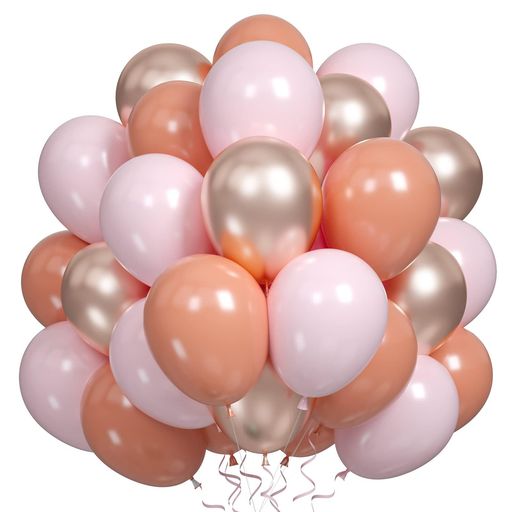 バルーン 風船 50個 ピンク 復古 10インチ ゴム風船 豪華セット 誕生日 飾り付け ラテックス風船 メタリック風船 バースデーパーティー 結婚式 記念日 イベント バルーンブーケ お祝い 飾り デコレーション