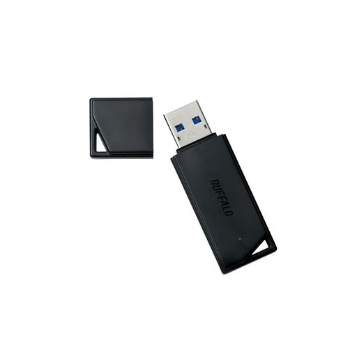 バッファロー USBメモリ 256GB USB3.2(GEN1)/3.1(GEN 1)/3.0/2.0 充実サポート RUF3-K256GA-BK/N