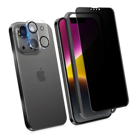 KWATUNG 360度 覗き見防止フィルム iphone 14 plus ガラスフィルム 上下左右 360°覗き見防止 いphone14plus 保護フィルム 覗き見防止 360° 全方向 アイフォン14プラス フィルム のぞき見防止 プライバ…