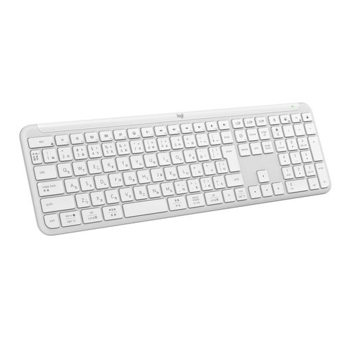 ロジクールSIGNATURESLIMワイヤレスキーボードK950OW薄型静かなタイピングBLUETOOTHLOGIBOLTワイヤレスキーボードテンキー無線EASY-SWITCH日本語配列電池寿命36ケ月WINDOWS