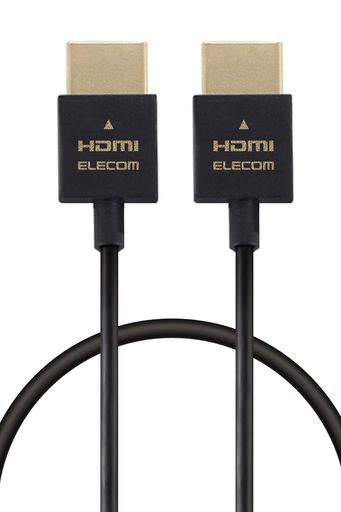 エレコム HDMI ケーブル 1m スーパースリム 1.4 ハイスピード 4K・2K(30Hz) ARC対応  ECDH-HD14SS10BK