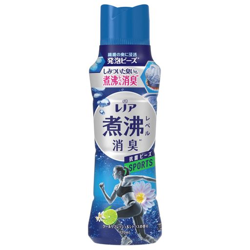 レノア超消臭煮沸レベル消臭抗菌ビーズSPORTSクールリフレッシュ&シトラス本体420ML