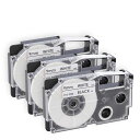 WEEMAY互換カシオネームランドテープ9MM白地に黒文字カシオテープ9ミリテープカートリッジカシオXR-9WE3個入り