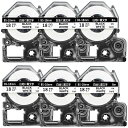 テプラテープ18mm白互換キングジムテプラPROカートリッジSS18K白地黒文字