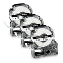 互換 キングジム テプラ 透明 テープカートリッジ 3個 ST9K テプラPRO SR170 SR-R2500P SR5500P SR5900P テプラ テープ...