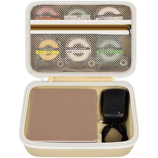 に適用するキングジムラベルプリンタ-「テプラ」PROSR-MK1&ACアダプタテプラPROAC1116J保護収納ケース。てぷらー本体ラベルプリンター&テープカートリッジテプラPRO6/9/12/15/18mm