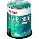 バッファロー ブルーレイディスク BD-R 1回録画用 25GB 100枚 スピンドル 片面1層 1-6倍速 【ディーガ(2016年発売以降) 動作確認済み 】 ホワイトレーベル RO-BR25V-100PW/N(2)