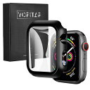 YOFITAR APPLE WATCH 用 ケース APPLE WATCH ULTRA 2/ULTRA/10/9/8/7/SE2/6/SE/5/4 アップルウォッチ保護カバー ガラスフィルム 一体型 PC素材 全面保護 超薄型 装着簡単 耐衝撃 高透過率(2)