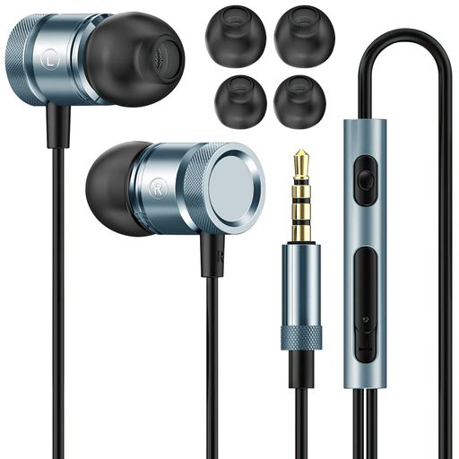 イヤホン 有線 3.5MM XEOKONE マイク付き リモコン付き HIFI音質 音量調整 重低音 クリア通話 高遮音性 ノイズ遮断 【テレワーク 在宅勤務 会議 PS4 ZOOM YOUTUBE PC ANDROID