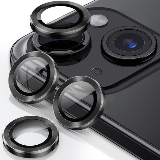 【3枚セット】カメラレンズカバー IPHONE15/IPHONE15 PLUSに適用 カメラ保護 アルミ合金製+強化ガラス アイフォン15/15PLUSカメラフィルム キズ防止 耐衝撃 露出オーバー防止 超高透過率 あいふぉん15/あいふぉん15プラス
