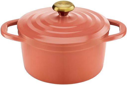 サイズ(約):32.7x25.1x18cm、満水容量:4.9L 本体重量(約):1730g(本体+蓋) 素材・材質:本体/アルミニウム合金(内面/チタンコーティング・外面/ふっ素樹脂塗膜加工)、底/アルミニウム合金+ステンレス鋼(クロム16%)、取っ手・ふた・ふたつまみ/アルミニウム合金 生産国:中国 対応熱源:ガス・電気プレートコイル・セラミックヒーター・ハロゲンヒーター・電磁調理器(IH100V-200V対応)、オーブン:使用可、電子レンジ:使用不可、食洗機:使用可