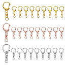キーホルダー金具3色30個入り全長47MMレジンハンドメイドアクセサリーパーツキーリングチェーン付きDIY手芸用品ハンドメイドアクセサリー手作り素材ゴールドシル...