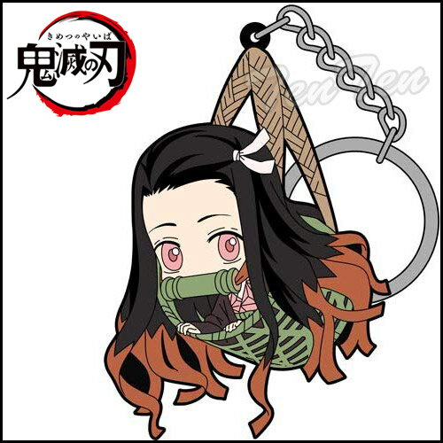 鬼滅の刃 つままれキーホルダー 竈門 禰豆子 籠Ver. 【即納品】 禰豆子 かまど ねずこ 鬼滅 きめつのや..