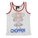 ワンピース Tシャツ チョッパー ラインストーン タンクトップ ホワイト 《即納品》 OUTLET