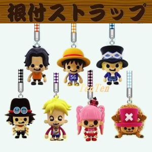 ONE PIECE グッズ 根付ストラップ Vol.6 【即納品】 ワンピース エース サボ ペローナ マルコ 【コンビニ受取対応商品】