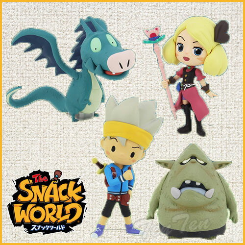 スナックワールド コレクションフィギュア 第1弾 全4種セット！ 【即納品】 コレクタブル フィギュア SNACK WORLD グッズ レベルファイブ