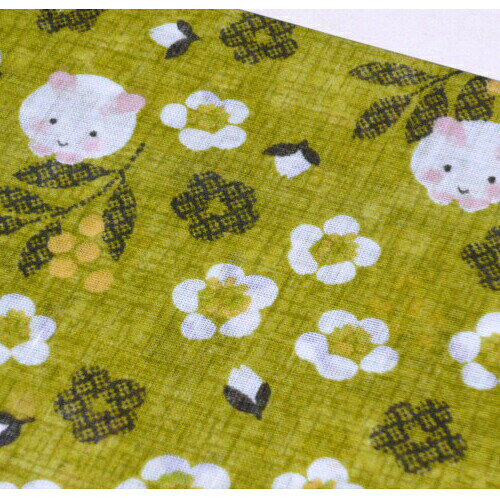 こたつ布団カバー 長方形 200×250cm用 195×245cm 小花グリーン こたつ掛け布団カバー [3]