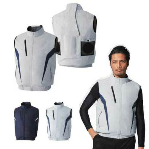 Rakuten - 空調ウェア 服単体 チタン加工ベスト KF102 M〜5L サンエス 空調風神服 アタックベース
