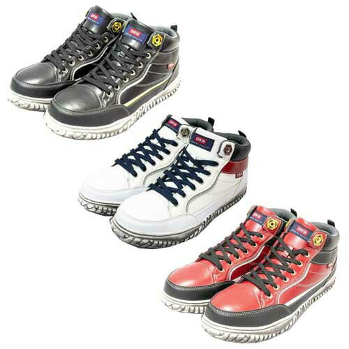 安全靴 エドウィン EDWIN ESM-102 ハイカット 鋼製先芯 紐