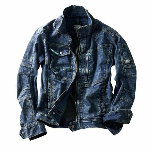 Rakuten - 作業着 作業服 寅壱 デニム長袖ブルゾン オールシーズン 8920-124 デニム 作業服 長袖ブルゾン メンズ S〜LL